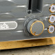 Four-Slice Rippled Toaster - Grey