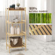 Four-Tier Bamboo Adjustable Shelf Storage Unit