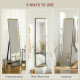 Full Length Mirror, 37 x 157cm Wall Mounted, Leaning, Free Standing Mirror, Framed Full Body Mirror for Living Room, Bedroom, Bl