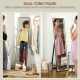 Full Length Mirror, 37 x 157cm Wall Mounted, Leaning, Free Standing Mirror, Framed Full Body Mirror for Living Room, Bedroom, Bl