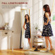 Full Length Mirror, 37 x 157cm Wall Mounted, Leaning, Free Standing Mirror, Framed Full Body Mirror for Living Room, Bedroom, Wh