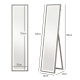 Full Length Mirror, with Adjustable Outer Light, Grey