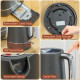 Kettle and Toaster Set, 1.7L 3000W Fast Boil Kettle &amp; 2 Slice Toaster Kitchen Set with 6 Level Browning Controls, Defrost, Rehea