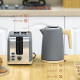 Kettle and Toaster Set, 1.7L 3000W Fast Boil Kettle &amp; 2 Slice Toaster Kitchen Set with 7 Level Browning Controls, Defrost, Rehea