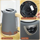 Kettle and Toaster Set, 1.7L 3000W Fast Boil Kettle &amp; 2 Slice Toaster Kitchen Set with 7 Level Browning Controls, Defrost, Rehea