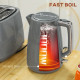 Kettle and Toaster Set, 1.7L 3000W Fast Boil Kettle &amp; 2 Slice Toaster Kitchen Set with 7 Level Browning Controls, Defrost, Rehea