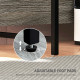 Industrial &#039;L&#039; Shaped Multi-Work Desk - Charcoal Grey