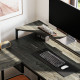 Industrial &#039;L&#039; Shaped Multi-Work Desk - Charcoal Grey