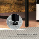 Industrial &#039;L&#039; Shaped Multi-Work Desk - Brown