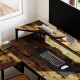 Industrial &#039;L&#039; Shaped Multi-Work Desk - Brown
