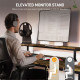 Industrial &#039;L&#039; Shaped Multi-Work Desk - Brown