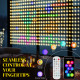 LED Curtain Lights, Smart Curtain Fairy Lights Plug In, Colour Changing Wall Lights with Remote, Dynamic DIY Hanging Window Stri