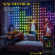 LED Curtain Lights, Smart Curtain Fairy Lights Plug In, Colour Changing Wall Lights with Remote, Dynamic DIY Hanging Window Stri