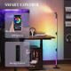LED Floor Lamp with Reading Light, 360° RGB Detachable Corner Floor Lamp with App &amp; Remote Control, Standing Lamp with Music Syn