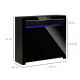 LED Storage Cabinet, Cupboard with High Gloss Front and RGB Lighting, Modern Sideboard for Entryway, Dining Area, Living Room, B
