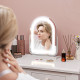 LED Vanity Mirror with Lights, 33 x 44.5cm Lighted Makeup Mirror with 3 Colour, 360° Rotation, Touch Screen, for Bedroom and Dre