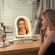 LED Vanity Mirror with Lights, 33 x 44.5cm Lighted Makeup Mirror with 3 Colour, 360° Rotation, Touch Screen, for Bedroom and Dre