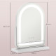 LED Vanity Mirror with Lights, 33 x 44.5cm Lighted Makeup Mirror with 3 Colour, 360° Rotation, Touch Screen, for Bedroom and Dre