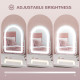 LED Vanity Mirror with Lights, 33 x 44.5cm Lighted Makeup Mirror with 3 Colour, 360° Rotation, Touch Screen, for Bedroom and Dre