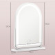 LED Vanity Mirror with Lights, 43 x 59cm Lighted Makeup Mirror with 3 Colour, 360° Rotation, Touch Screen, for Bedroom and Dress