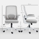 Mesh Back Adjustable Office Chair - Grey