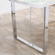 Modern Dining Room Table Rectangular Kitchen Table for 6-8 People with Marble Effect Tabletop Steel Legs 160 cm White