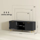 Modern TV Stand Cabinet for TVs up to 55&quot;, TV Unit with 2 Open Shelves and 2 Cabinets, Entertainment Centre with Cable Managemen