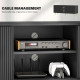 Modern TV Stand Cabinet for TVs up to 55&quot;, TV Unit with 2 Open Shelves and 2 Cabinets, Entertainment Centre with Cable Managemen