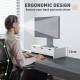 Monitor Stand Riser with 3 Drawers, Monitor Riser for Laptop, Computer, PC, Small Printer, 51 x 24 x 13cm, White