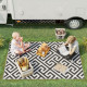 Outsunny 121 x 182 cm(4x6ft) Outdoor Rug Reversible Mat Plastic Straw Rug Portable RV Camping Mat for Garden Deck Picnic Indoor,
