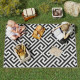 Outsunny 121 x 182 cm(4x6ft) Outdoor Rug Reversible Mat Plastic Straw Rug Portable RV Camping Mat for Garden Deck Picnic Indoor,