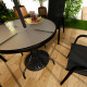 Outsunny 12kg Garden Parasol Base, Round Resin Garden Umbrella Base, Heavy Duty Parasol Stand for 38mm or 48mm Outdoor Umbrella 