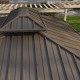Outsunny 3 x 3.7m Outdoor Hardtop Gazebo Canopy Aluminium Frame with 2-Tier Roof &amp; Mesh Netting Sidewalls for Patio, Dark Brown