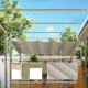 Outsunny 3 x 3(m) Garden Pergola with Retractable Roof and Magnetic Fixture, Outdoor Gazebo Pergola Kit Sun Shade Canopy, UPF30+