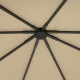 Outsunny 3 x 3(m) Gazebo Canopy Replacement Cover, Garden Gazebo Roof Replacement with Drain Holes, Water Resistant PVC Coating,