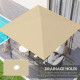 Outsunny 3 x 3(m) Gazebo Canopy Replacement Cover, Garden Gazebo Roof Replacement with Drain Holes, Water Resistant PVC Coating,