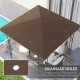 Outsunny 3 x 3(m) Gazebo Canopy Replacement Cover, Garden Gazebo Roof Replacement with Drain Holes, Water-resistant Plastic Coat