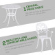 Outsunny 3 Piece Patio Bistro Set for 2, Outdoor Aluminium Garden Table and Chairs with Adjustable Footpads for Balcony, Garden 