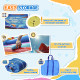 Outsunny 4 in 1 Kids Bouncy Castle Extra Large Double Slides &amp; Trampoline Design Inflatable House Pool Climbing Wall with Blower