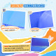 Outsunny 4 in 1 Kids Bouncy Castle Extra Large Double Slides &amp; Trampoline Design Inflatable House Pool Climbing Wall with Blower