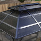 Outsunny 4 x 3m Aluminium Frame Hard Gazebo, with Accessories - Black
