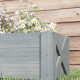 Outsunny 58L Garden Raised Bed Planter Grow Containers for Outdoor Patio Plant Flower Vegetable Pot Fir Wood, 100 x 36.5 x 36 cm