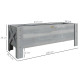 Outsunny 58L Garden Raised Bed Planter Grow Containers for Outdoor Patio Plant Flower Vegetable Pot Fir Wood, 100 x 36.5 x 36 cm