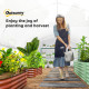 Outsunny 6 x 3 x 2m Walk-in Polytunnel Greenhouse, Zipped Roll Up Sidewalls, Mesh Door, 8 Mesh Windows, Tunnel Warm House Tent w
