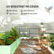 Outsunny 6 x 3 x 2m Walk-in Polytunnel Greenhouse, Zipped Roll Up Sidewalls, Mesh Door, 8 Mesh Windows, Tunnel Warm House Tent w