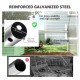 Outsunny 6 x 3 x 2m Walk-in Polytunnel Greenhouse, Zipped Roll Up Sidewalls, Mesh Door, 8 Mesh Windows, Tunnel Warm House Tent w