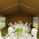 Outsunny 6m x 4m Garden Gazebo, Galvanised Marquee Party Tent with Removable Sides and Windows for Parties, Wedding and Events, 
