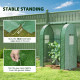 Outsunny 94 x 94cm Mini Portable Greenhouse - Green