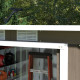 Outsunny 9ft x 4ft Metal Garden Shed, Outdoor Tool House with Foundation Kit, Ventilations and Double Doors, Light Grey Wood Gra