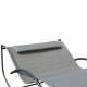 Outsunny Double Sun Lounger, Rocking Lounger Sunbed Daybed with Armrest and Headrest Pillow, for Two, For Outdoor Patio Garden, 